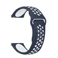 Bracelet silicone 20 et 22 mm Amazfit – Couleur du bracelet Bule-White