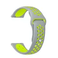 Bracelet silicone 20 et 22 mm Amazfit – Couleur du bracelet Gray-Yellow