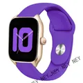 Bracelet silicone 20 et 22 mm Amazfit GTR GTS – Couleur du bracelet Deep purple-11
