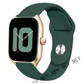 Bracelet silicone 20 et 22 mm Amazfit GTR GTS – Couleur du bracelet Pine green-21
