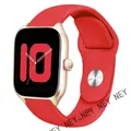 Bracelet silicone 20 et 22 mm Amazfit GTR GTS – Couleur du bracelet red-12