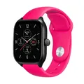 Bracelet silicone 20 et 22 mm Amazfit GTS GTR – Couleur du bracelet Barbie powder