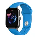 Bracelet silicone 20 et 22 mm Amazfit GTS GTR – Couleur du bracelet Denim Blue