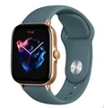 Bracelet silicone 20 et 22 mm Amazfit GTS GTR – Couleur du bracelet Gray blue