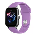 Bracelet silicone 20 et 22 mm Amazfit GTS GTR – Couleur du bracelet light purple