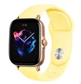 Bracelet silicone 20 et 22 mm Amazfit GTS GTR – Couleur du bracelet Mellow Yellow