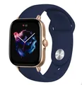 Bracelet silicone 20 et 22 mm Amazfit GTS GTR – Couleur du bracelet Midnight blue