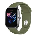 Bracelet silicone 20 et 22 mm Amazfit GTS GTR – Couleur du bracelet Olive