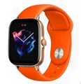 Bracelet silicone 20 et 22 mm Amazfit GTS GTR – Couleur du bracelet Orange