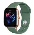 Bracelet silicone 20 et 22 mm Amazfit GTS GTR – Couleur du bracelet Pine Needle Green