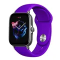 Bracelet silicone 20 et 22 mm Amazfit GTS GTR – Couleur du bracelet Purple
