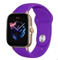 Bracelet silicone 20 et 22 mm Amazfit GTS GTR – Couleur du bracelet Purple