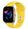 Bracelet silicone 20 et 22 mm Amazfit GTS GTR – Couleur du bracelet Yellow