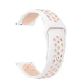Bracelet silicone 20 et 22 mm Amazfit – Couleur du bracelet Pink White