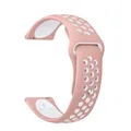 Bracelet silicone 20 et 22 mm Amazfit – Couleur du bracelet pink white