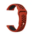 Bracelet silicone 20 et 22 mm Amazfit – Couleur du bracelet Red-Black
