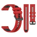 Bracelet silicone 20 et 22 mm pour Garmin Forerunner Venu – Couleur du bracelet b-Red Black