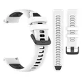 Bracelet silicone 20 et 22 mm pour Garmin Forerunner Venu – Couleur du bracelet b-White Black