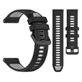 Bracelet silicone 20 et 22 mm pour Garmin Forerunner Venu – Couleur du bracelet c-Black Grey
