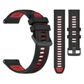 Bracelet silicone 20 et 22 mm pour Garmin Forerunner Venu – Couleur du bracelet c-Black Red
