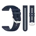 Bracelet silicone 20 et 22 mm pour Garmin Forerunner Venu – Couleur du bracelet d-Midnigt blue