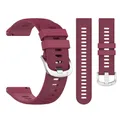 Bracelet silicone 20 et 22 mm pour Garmin Forerunner Venu – Couleur du bracelet d-Wine Red