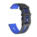 Bracelet silicone 20 et 22 mm pour Huawei et Honor – Couleur du bracelet Black blue