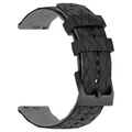 Bracelet silicone 20 et 22 mm pour Huawei et Honor – Couleur du bracelet Black Gray