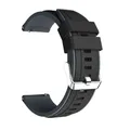 Bracelet silicone 20 et 22 mm pour Huawei et Honor – Couleur du bracelet Black Gray