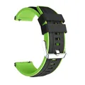 Bracelet silicone 20 et 22 mm pour Huawei et Honor – Couleur du bracelet Black Green