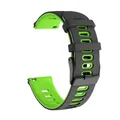 Bracelet silicone 20 et 22 mm pour Huawei et Honor – Couleur du bracelet Black Green