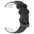 Bracelet silicone 20 et 22 mm pour Huawei et Honor – Couleur du bracelet Black White