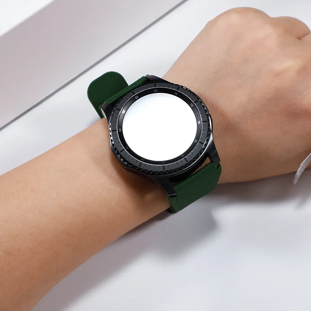 Bracelet silicone 20 et 22 mm Samsung Galaxy Watch