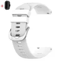 Bracelet silicone 20 mm pour Garmin Forerunner Vivoactive – Couleur du bracelet blanc