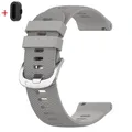 Bracelet silicone 20 mm pour Garmin Forerunner Vivoactive – Couleur du bracelet gris