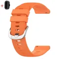 Bracelet silicone 20 mm pour Garmin Forerunner Vivoactive – Couleur du bracelet orange