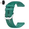 Bracelet silicone 20 mm pour Garmin Forerunner Vivoactive – Couleur du bracelet vert pin
