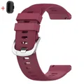 Bracelet silicone 20 mm pour Garmin Forerunner Vivoactive – Couleur du bracelet vin