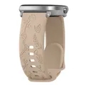 Bracelet silicone 20 mm pour Garmin Vivoactive Venu – Couleur du bracelet Milk tea