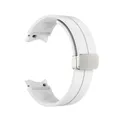 Bracelet silicone 20 mm pour Samsung Galaxy Watch 6 Classic – Couleur du bracelet White A
