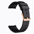 Bracelet silicone 20 mm pour Samsung Galaxy Watch Active – Couleur du bracelet noir