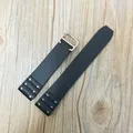 Bracelet silicone 21 mm pour Cartier Santos – Couleur du bracelet black rose gold