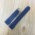 Bracelet silicone 21 mm pour Cartier Santos – Couleur du bracelet blue  silver clasp