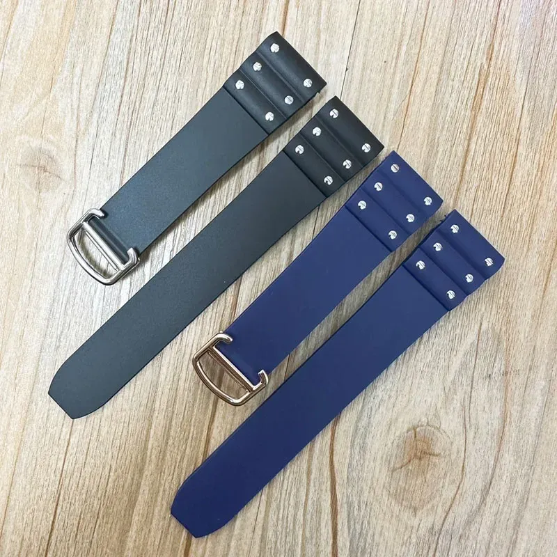 Bracelet silicone 21 mm pour Cartier Santos