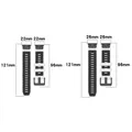 Bracelet silicone 22 et 26 mm Quickfit Garmin Fenix – 3