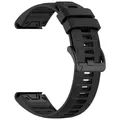 Bracelet silicone 22 et 26 mm Quickfit Garmin Fenix – Couleur du bracelet Black