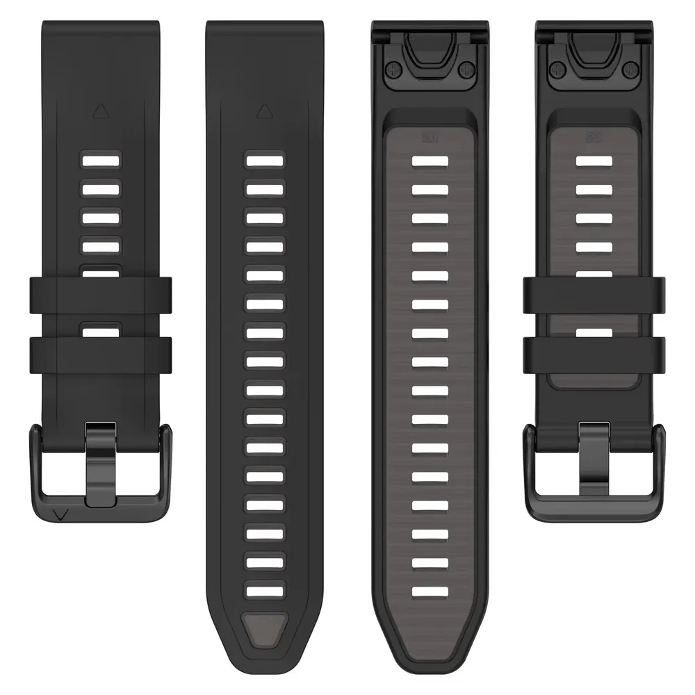 Bracelet silicone 22 et 26 mm Quickfit Garmin Fenix