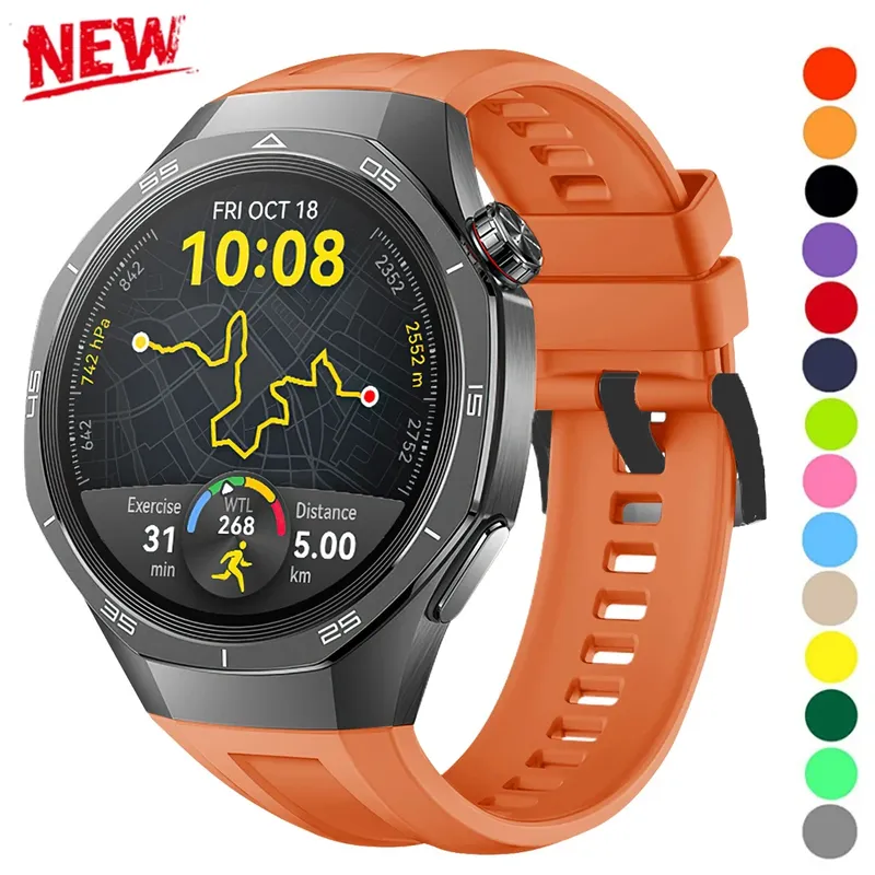 Bracelet silicone 22 mm pour Huawei GT5 GT4 GT2e