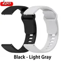 Bracelet silicone 22 mm pour Redmi Watch 5 Active/Lite – Couleur du bracelet Black - Light Gray