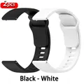 Bracelet silicone 22 mm pour Redmi Watch 5 Active/Lite – Couleur du bracelet Black - White